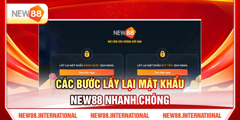 Các Bước Lấy Lại Mật Khẩu NEW88 Nhanh Chóng